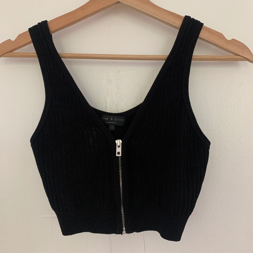 rag & bone ribbed crop top